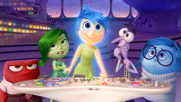 Imagen de los personajes de la película Intensamente
